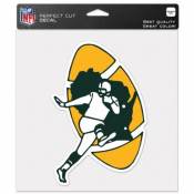 Green Bay Packers Retro Logo - 8x8 Full Color Die Cut Decal