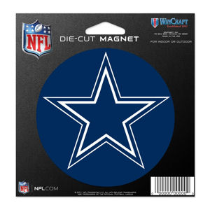 Dallas Cowboys Logo with Cowboys Name and Star NFL Die-cut MAGNET