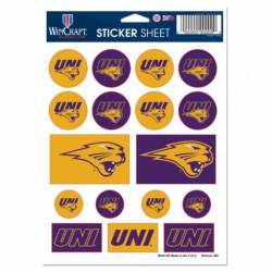 Northern Iowa University Panthers - 5x7 Sticker Sheet