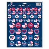 United States Of America American Flag Patriotic - 8.5x11 Sticker Sheet