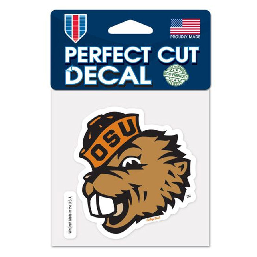 Oregon State University Beavers Retro - 4x4 Die Cut Decal at Sticker Shoppe