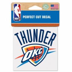 Oklahoma City Thunder - 4x4 Die Cut Decal