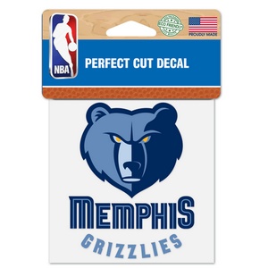 Memphis Grizzlies - 4x4 Die Cut Decal At Sticker Shoppe