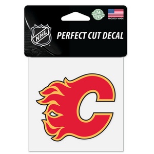 Calgary Flames - 4x4 Die Cut Decal at Sticker Shoppe