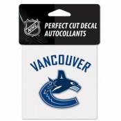 Vancouver Canucks Script - 4x4 Die Cut Decal