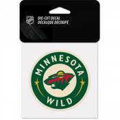 Minnesota Wild Round Logo - 4x4 Die Cut Decal