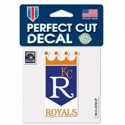 Kansas City Royals Retro Logo - 4x4 Die Cut Decal