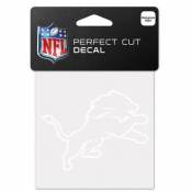 Detroit Lions Logo - 4x4 White Die Cut Decal