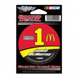 Jamie McMurray #1 - 3x3 Round Vinyl Sticker