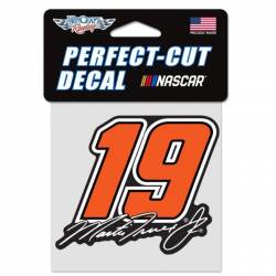 Martin Truex Jr. #19 Orange - 4x4 Die Cut Decal