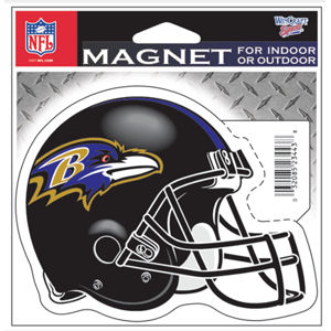 Baltimore Ravens Helmet - 4x4 Die Cut Magnet at Sticker Shoppe