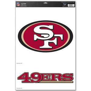 San Francisco 49ers Decal 11x17 Ultra