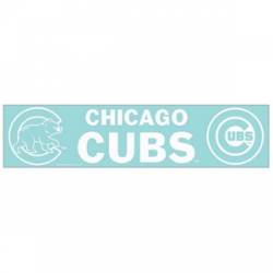 Chicago Cubs - 4x17 White Die Cut Decal