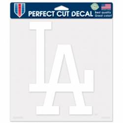 Los Angeles Dodgers - 8x8 White Die Cut Decal