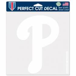 Philadelphia Phillies Alternate - 8x8 White Die Cut Decal