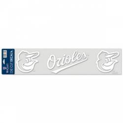 Baltimore Orioles - 4x17 White Die Cut Decal