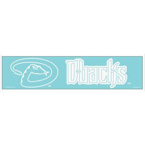 Arizona Diamondbacks - 4x17 White Die Cut Decal At Sticker Shoppe