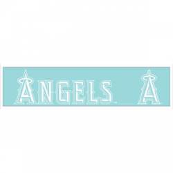 Los Angeles Angels of Anaheim - 4x17 White Die Cut Decal