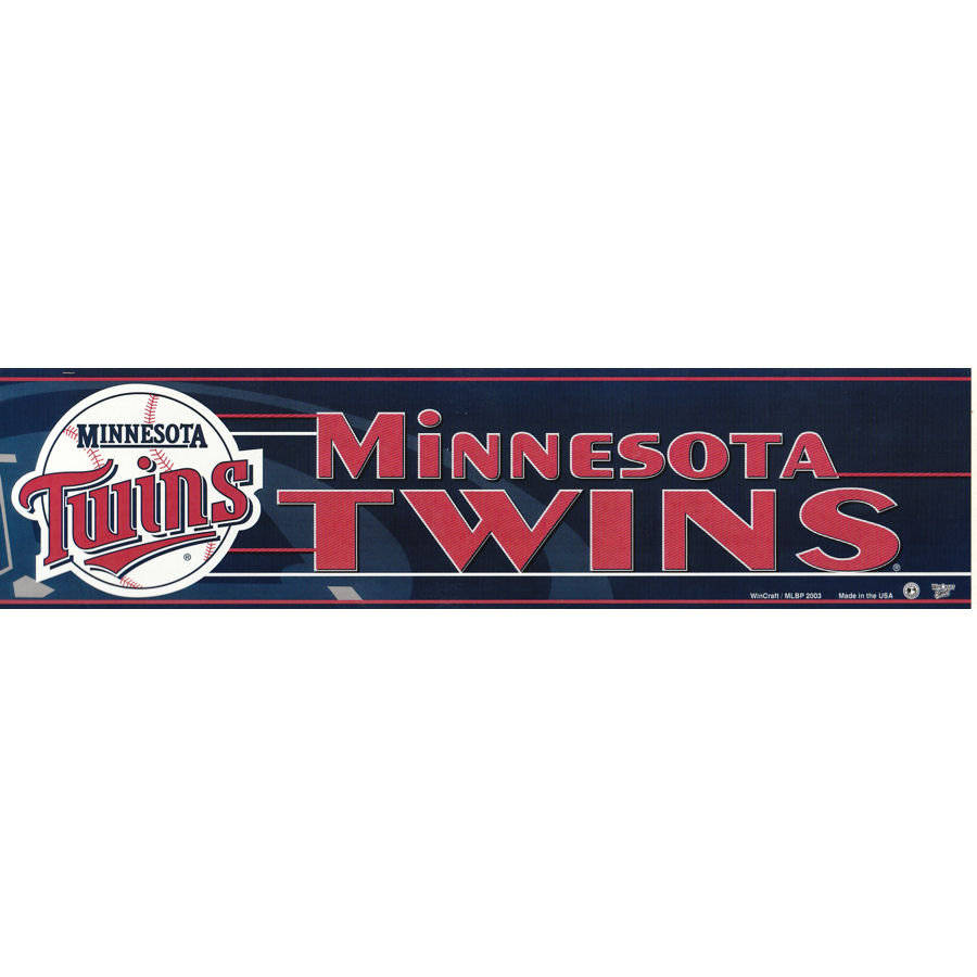 Minnesota Twins Logo - 3x12 Bumper Sticker Strip at Sticker Shoppe