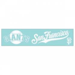 San Francisco Giants Script Logo - 3x10 Die Cut Decal at Sticker