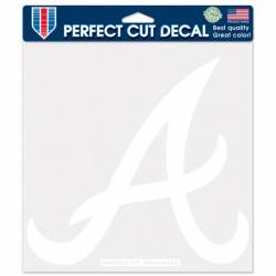 Atlanta Braves - 8x8 White Die Cut Decal