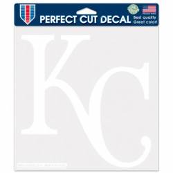 Kansas City Royals - 8x8 White Die Cut Decal