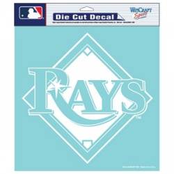 Tampa Bay Rays - 8x8 White Die Cut Decal