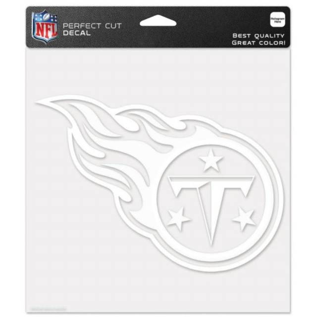 Tennessee Titans White Die Cut Decal 8x8 – Sports Addict