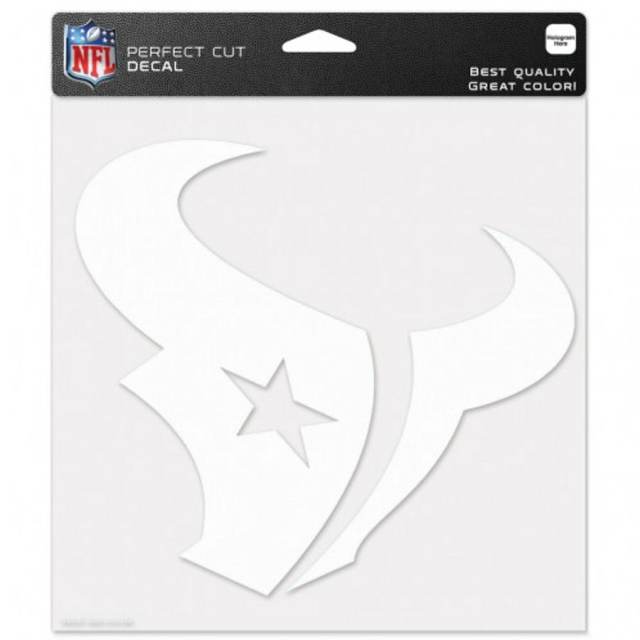 Houston Texans 8x8 White Team Logo Decal