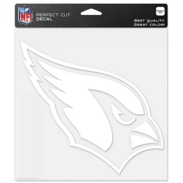 Arizona Cardinals Decal 8x8 Die Cut White - Sports Fan Shop