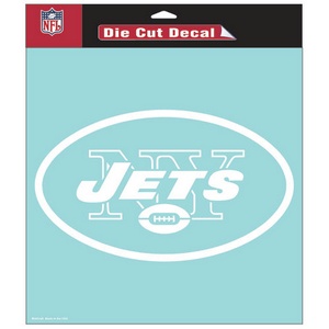 New York Jets Retro Logo - 8x8 Full Color Die Cut Decal at Sticker Shoppe