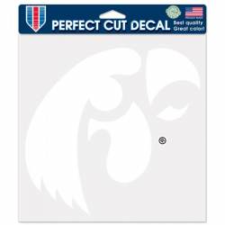 University Of Iowa Hawkeyes - 8x8 White Die Cut Decal