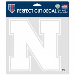 University Of Nebraska Cornhuskers - 8x8 White Die Cut Decal