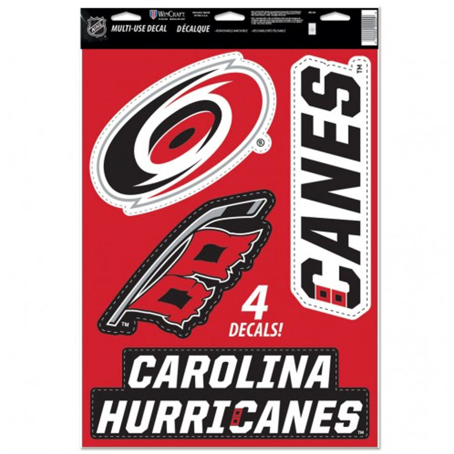 Carolina Hurricanes - Set of 4 Ultra Decals at Sticker Shoppe