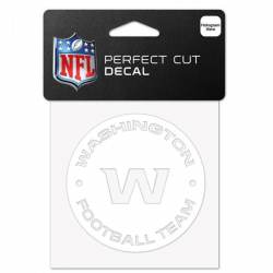Washington Football Team - 4x4 White Die Cut Decal