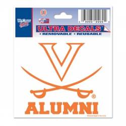 University Of Virginia Cavaliers Alumni - 3x4 Ultra Decal