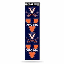 University Of Virginia Cavaliers Retro - Set Of 4 Quad Sticker Sheet