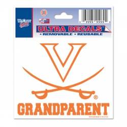 University Of Virginia Cavaliers Grandparent - 3x4 Ultra Decal