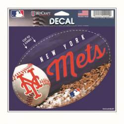 New York Mets - 3.5x5 Vinyl Oval Sticker