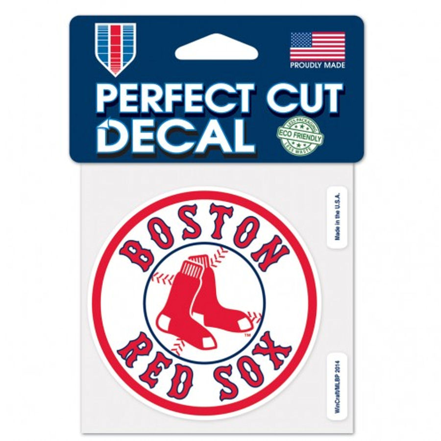 Boston Red Sox Round Logo - 4x4 Die Cut Decal at Sticker Shoppe