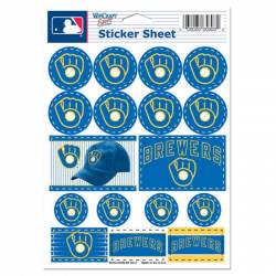 Milwaukee Brewers Retro - 5x7 Sticker Sheet