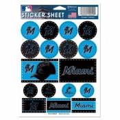 Miami Marlins 2019-Present Logo - 5x7 Sticker Sheet