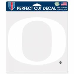 University Of Oregon Ducks - 8x8 White Die Cut Decal