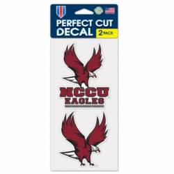 North Carolina Central University Eagles - Set of Two 4x4 Die Cut Decals