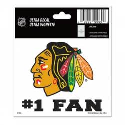 Chicago Blackhawks #1 Fan - 3x4 Ultra Decal