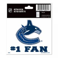 Vancouver Canucks #1 Fan - 3x4 Ultra Decal