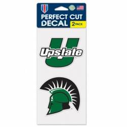 University Of South Carolina Upstate Spartans - Set of Two 4x4 Die Cut Decals