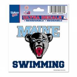 University Of Maine Black Bears Swimiming - 3x4 Ultra Decal