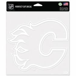 Calgary Flames - 8x8 White Die Cut Decal