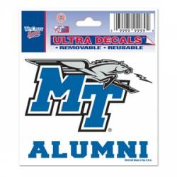 Middle Tennessee State University Blue Raiders Alumni - 3x4 Ultra Decal